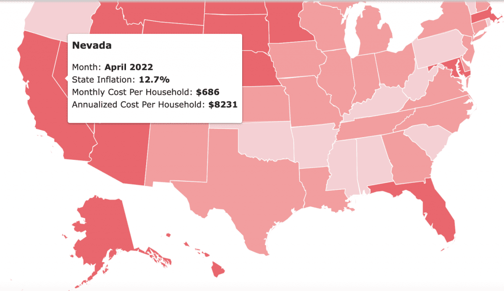 Bidenflation Nevada Households Hit The Hardest Nevada Globe