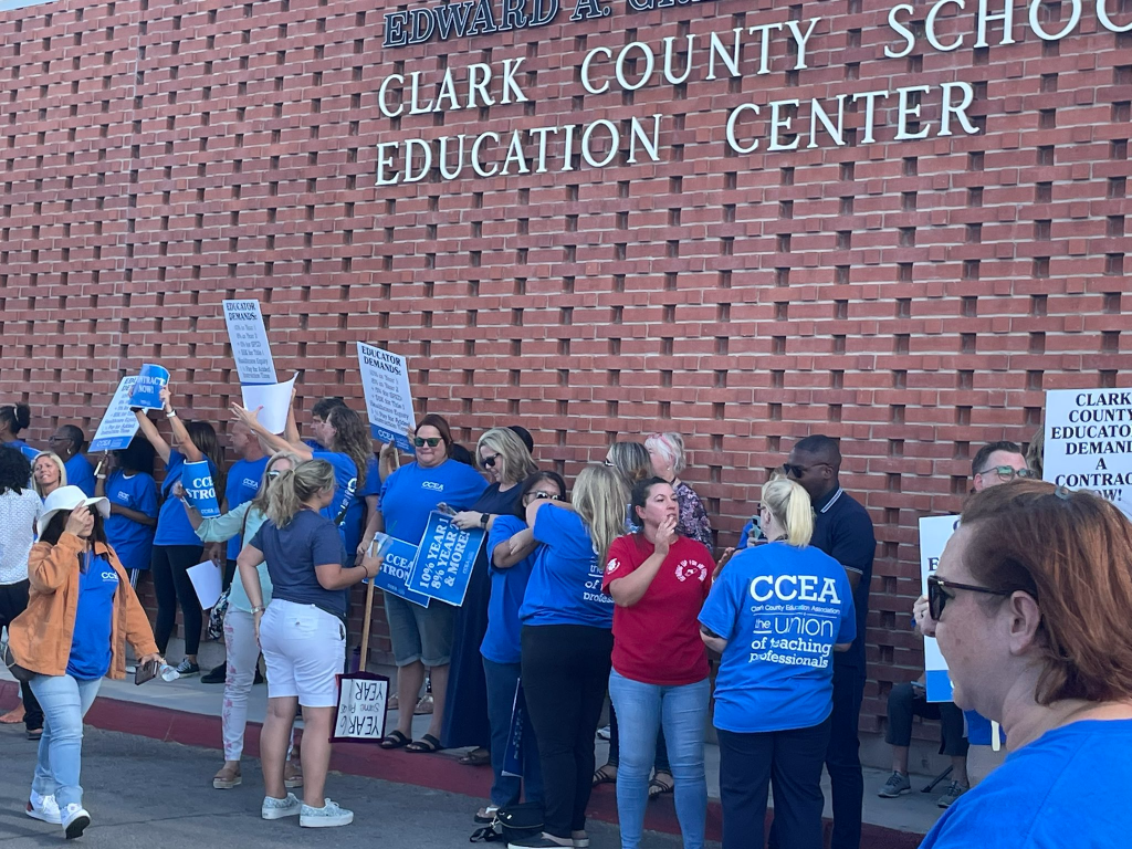 Clark County School District Board Meeting Disrupted by Teachers